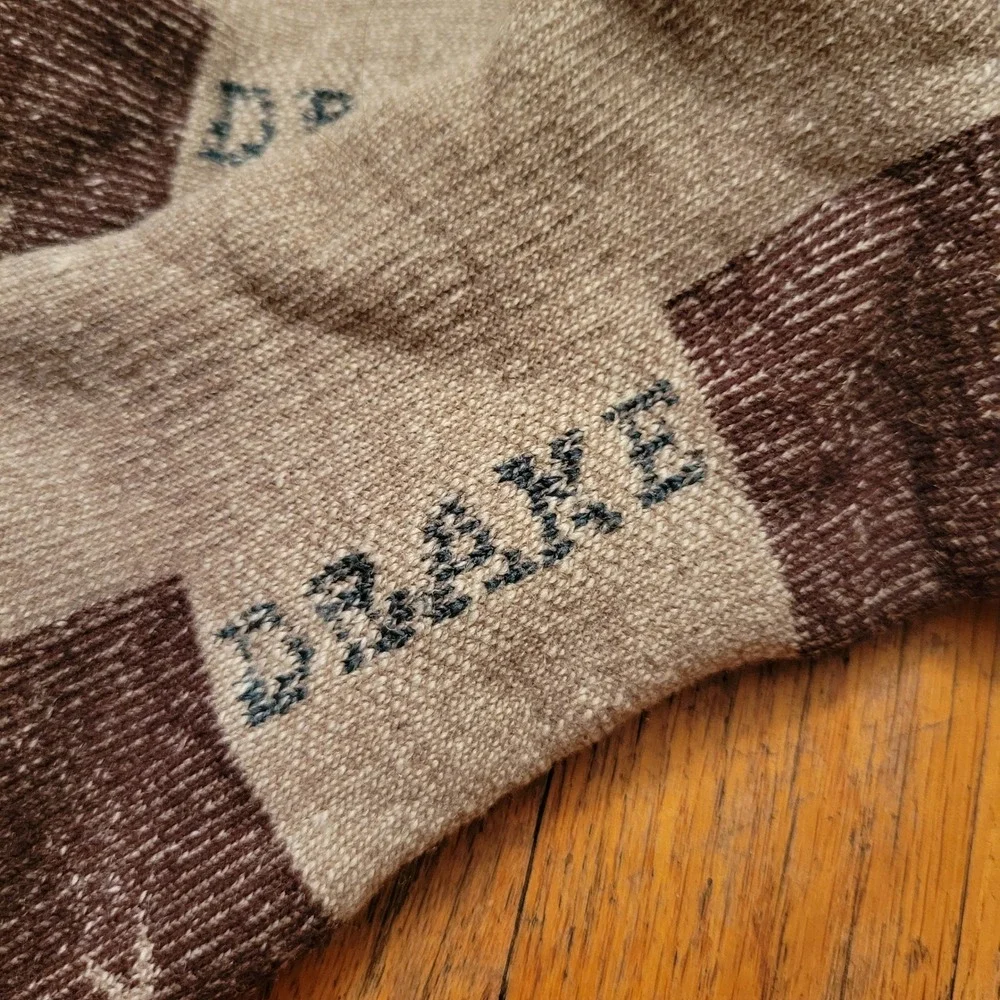 NEW Drake XL Over Calf Socks Brown Camo Reinforced Heel Toe Waterfowl Hunting